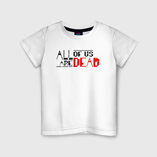 Детская футболка All Of Us Are Dead English Logo / Белый – фото 1