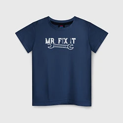 Футболка хлопковая детская Mr FIX IT, цвет: тёмно-синий