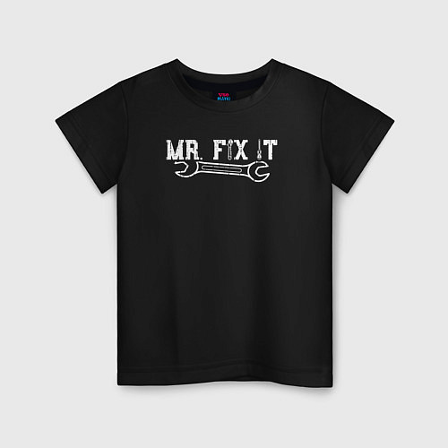 Детская футболка Mr FIX IT / Черный – фото 1