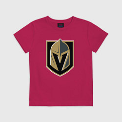 Футболка хлопковая детская Vegas Golden Knights , Вегас Голден Найтс, цвет: маджента