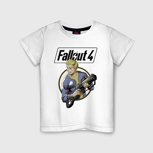 Детская футболка Fallout 4 Hero / Белый – фото 1