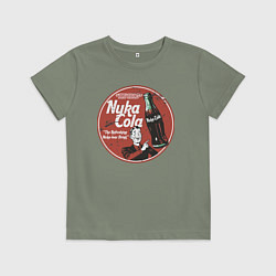 Футболка хлопковая детская Nuka Cola Ice Cold Retro, цвет: авокадо