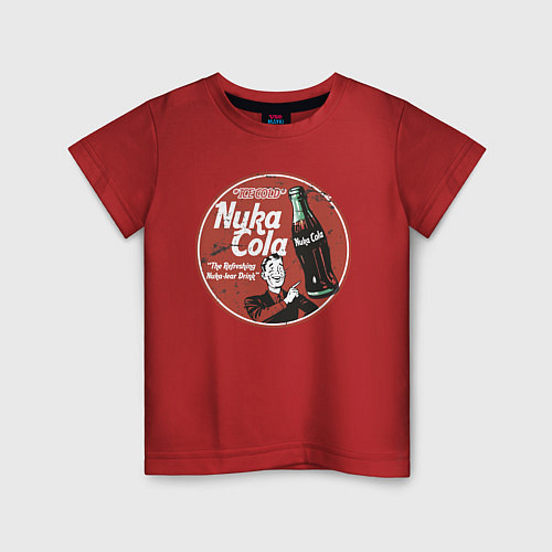 Детская футболка Nuka Cola Ice Cold Retro / Красный – фото 1