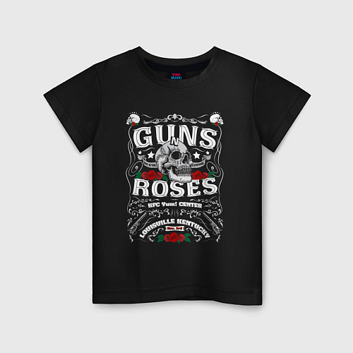 Детская футболка GUNS N ROSES РОК / Черный – фото 1