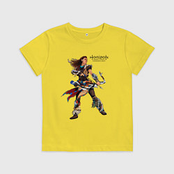 Футболка хлопковая детская Элой с луком Horizon, цвет: желтый