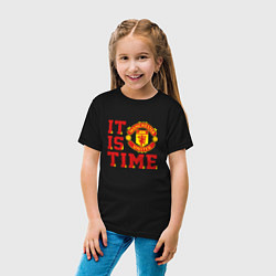 Футболка хлопковая детская It is Manchester United Time Манчестер Юнайтед, цвет: черный — фото 2