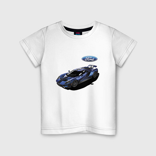 Детская футболка Ford Racing team Motorsport / Белый – фото 1