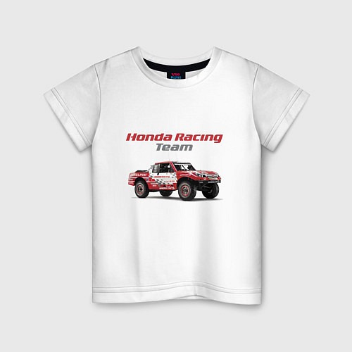 Детская футболка Honda racing team / Белый – фото 1