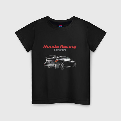 Детская футболка Honda Racing Team Motorsport / Черный – фото 1