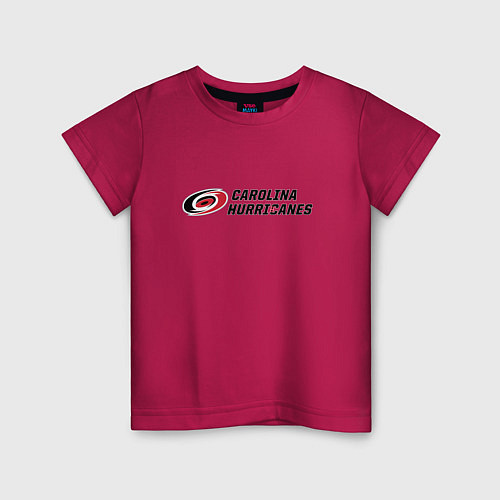 Детская футболка Carolina Hurricanes Каролина Харрикейнз / Маджента – фото 1