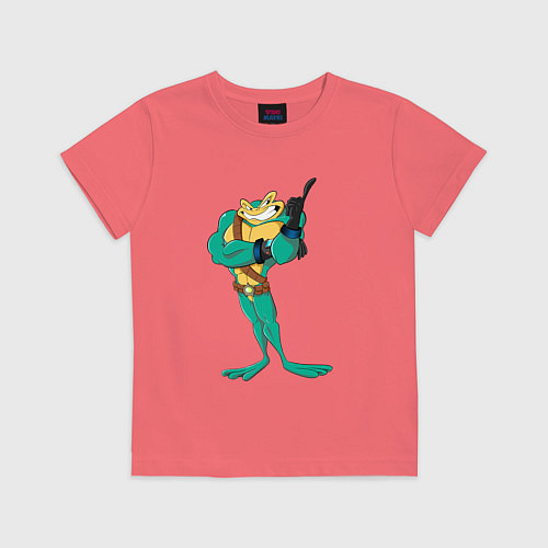 Детская футболка Rush here / Коралловый – фото 1