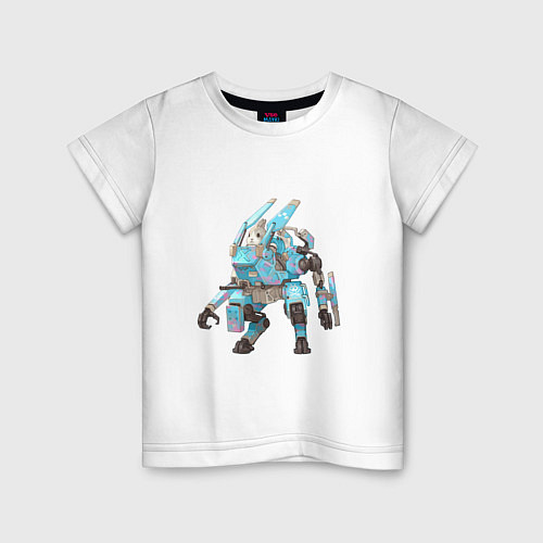 Детская футболка Зайчик в роботе / Белый – фото 1