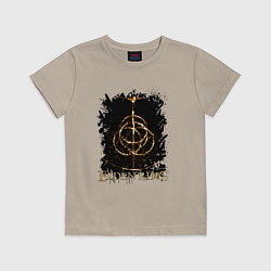 Футболка хлопковая детская ELDEN RING SYMBOL LOGO, цвет: миндальный