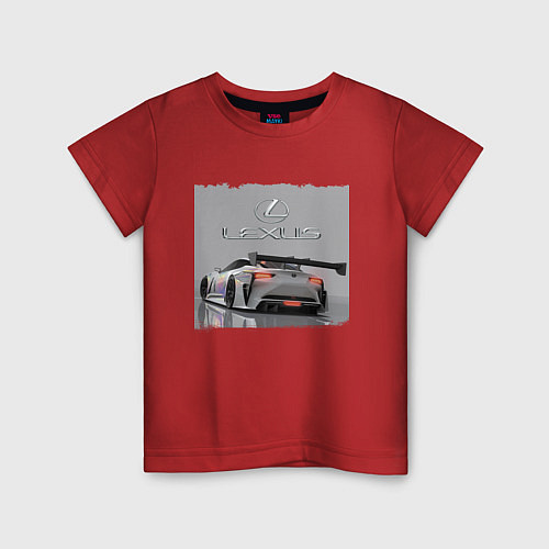 Детская футболка Lexus Motorsport Racing team! / Красный – фото 1