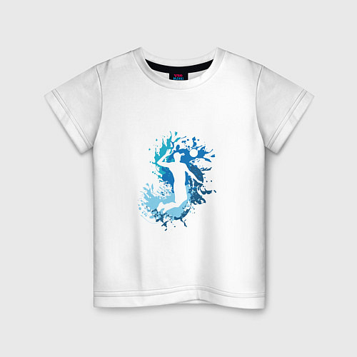 Детская футболка Blue Volleyball / Белый – фото 1
