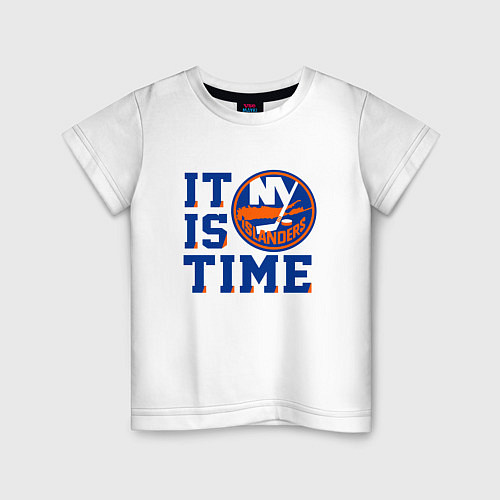 Детская футболка It Is New York Islanders Time Нью Йорк Айлендерс / Белый – фото 1