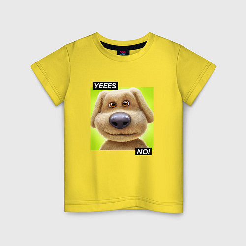 Детская футболка Говорящий Бен / Желтый – фото 1