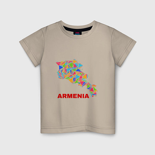 Детская футболка Armenian Color / Миндальный – фото 1