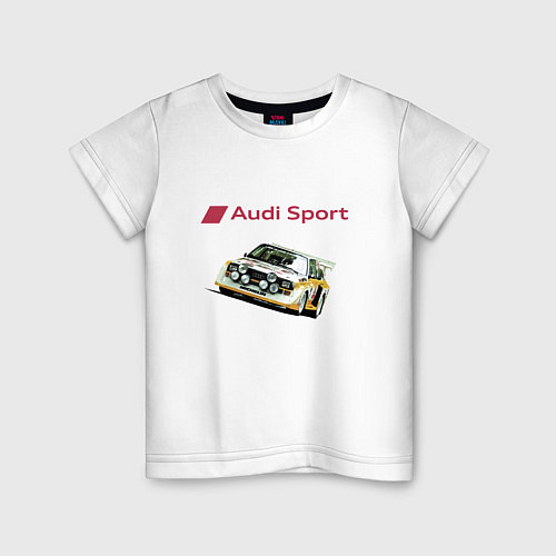 Детская футболка Audi Racing team Power / Белый – фото 1