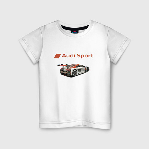 Детская футболка Ауди Автоспорт / Белый – фото 1
