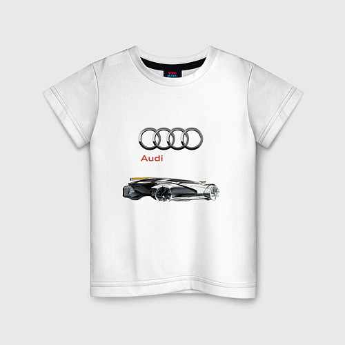 Детская футболка Audi Concept Sketch / Белый – фото 1