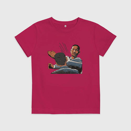 Детская футболка ШЛЁП! / Маджента – фото 1