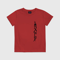Футболка хлопковая детская EXILIA BLACK LOGO, цвет: красный