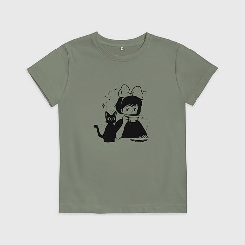 Детская футболка Ведьмина служба доставки арт / Авокадо – фото 1