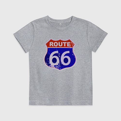 Детская футболка Трасса 66 Meme / Меланж – фото 1