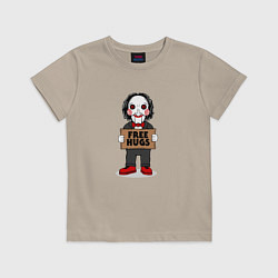 Футболка хлопковая детская Free Billy Hugs, цвет: миндальный