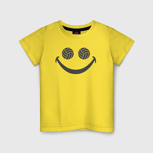 Детская футболка Smile Volleyball / Желтый – фото 1
