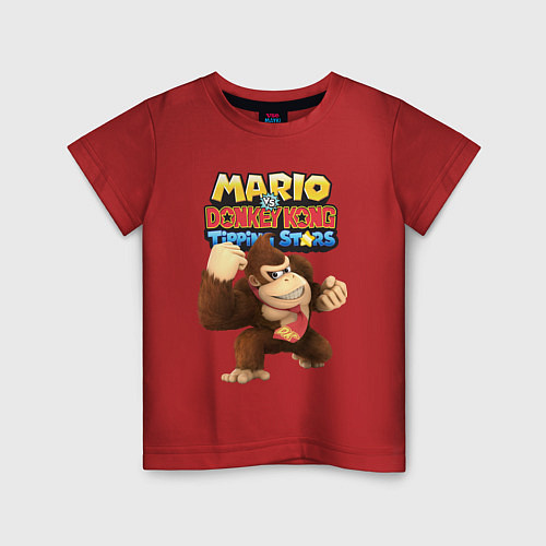 Детская футболка Mario Donkey Kong Nintendo Gorilla / Красный – фото 1