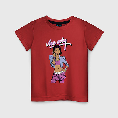 Детская футболка GTA 3 Girl / Красный – фото 1