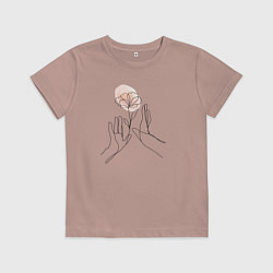 Детская футболка Цветок в руках