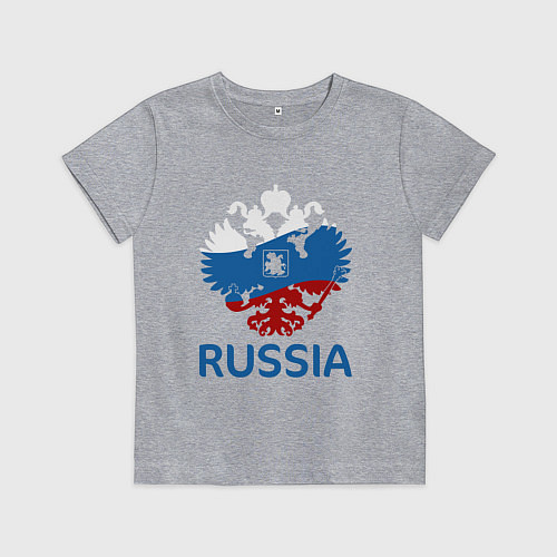 Детская футболка Russia / Меланж – фото 1