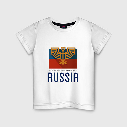 Детская футболка Russia - Союз / Белый – фото 1