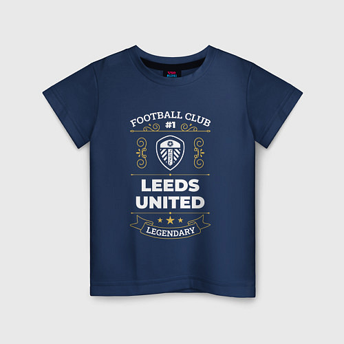 Детская футболка Leeds United FC 1 / Тёмно-синий – фото 1