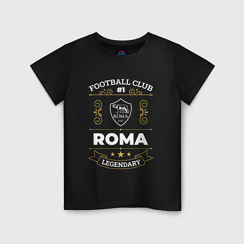 Детская футболка Roma FC 1 / Черный – фото 1