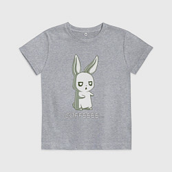 Детская футболка Заяц хочет кофе