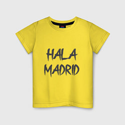 Футболка хлопковая детская Hala - Madrid, цвет: желтый