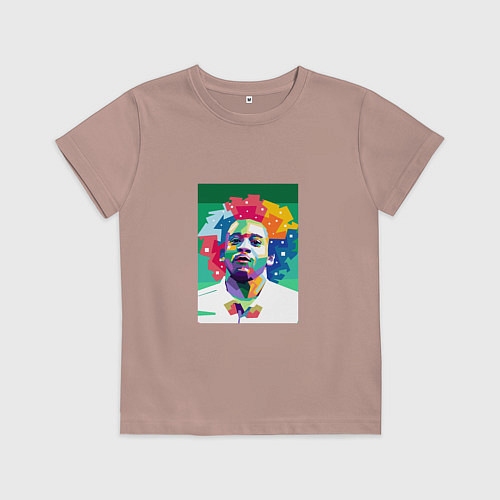 Детская футболка Реал - Марсело / Пыльно-розовый – фото 1