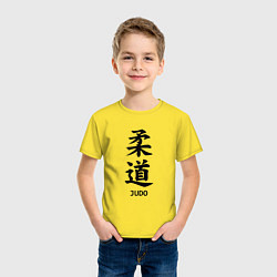 Футболка хлопковая детская JUDO FAN, цвет: желтый — фото 2