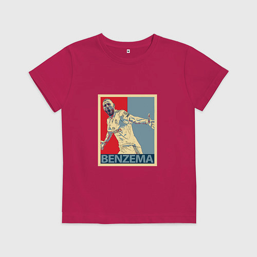 Детская футболка Madrid - Benzema / Маджента – фото 1