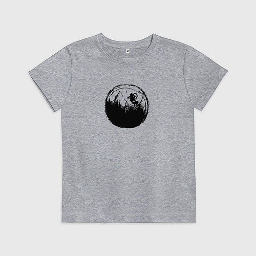 Детская футболка Crazy downhill / Меланж – фото 1