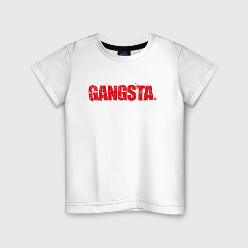 Детская футболка Gangsta / Белый – фото 1