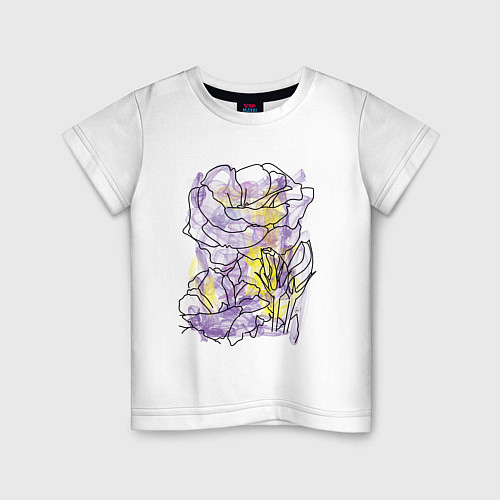 Детская футболка Розы Коллекция Get inspired! 788-r1-Gi / Белый – фото 1