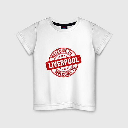 Детская футболка Welcome To Liverpool / Белый – фото 1