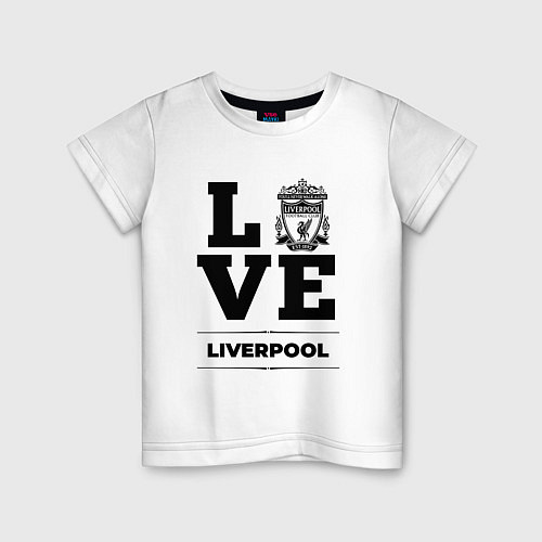 Детская футболка Liverpool Love Классика / Белый – фото 1