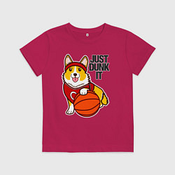 Детская футболка JUST DUNK IT корги