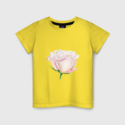 Детская футболка Акварельная роза